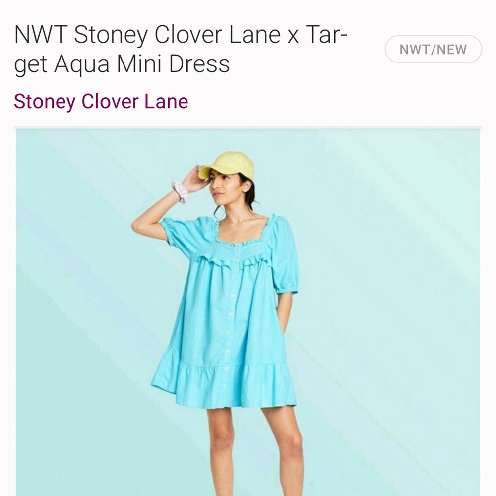 Stoney Clover Lane Light Blue Ruffled Top
